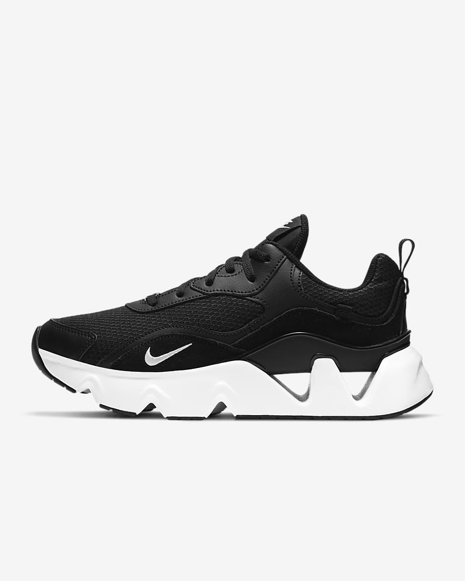 Black and white nikes womens best sale